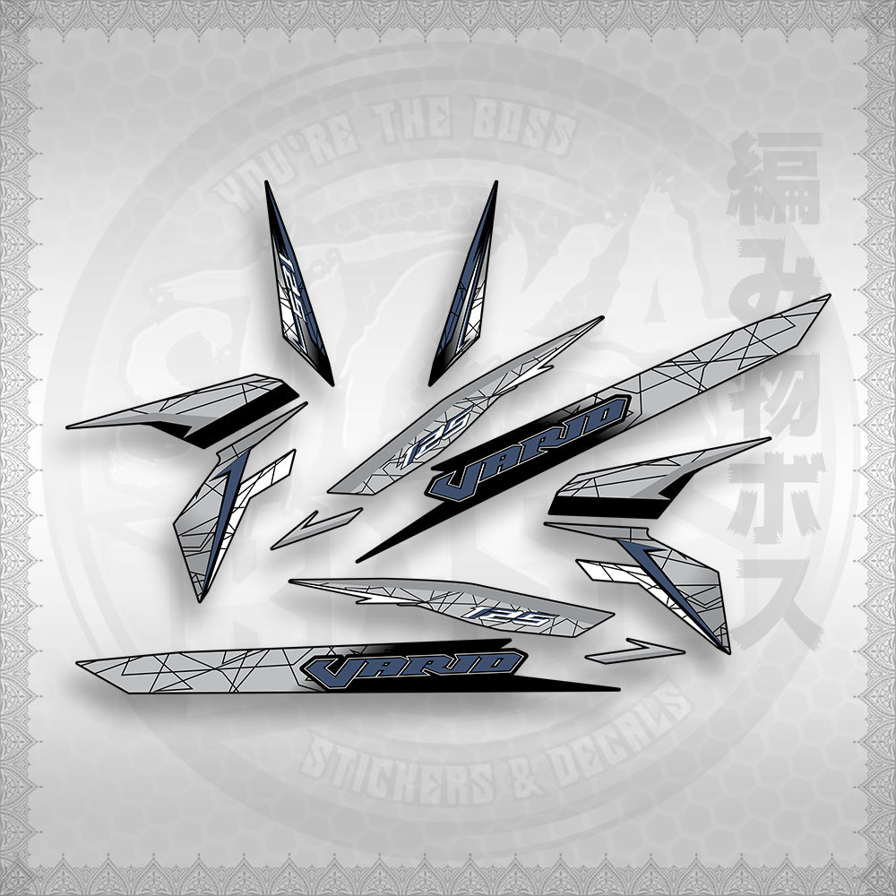 STICKER DECALS for CLICK 125 V3 ( CV3VASTTEDE ) By STICKABOSS (SOFIE LAMINATED WATERPROOF)