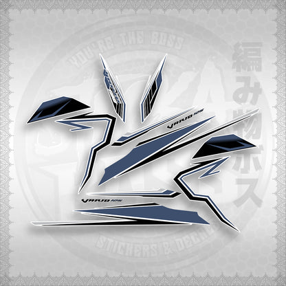 STICKER DECALS for CLICK 125 V3 (CV3VAVRDEFOWH) By STICKABOSS (SOFIE LAMINATED WATERPROOF)