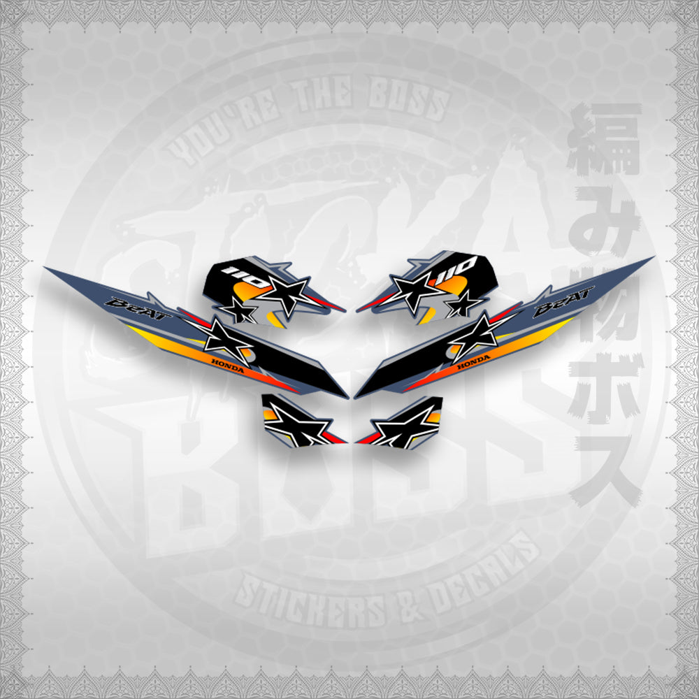 BEAT Fi V2 INDO CONCEPT ( TERBARU MOTIF ) STICKER DECALS By STICKABOSS