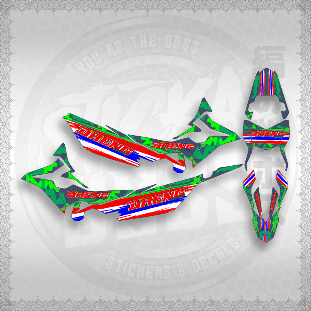 STICKER DECALS FOR XRM 125 FI FULL DECALS (X125FARDASA) By STICKABOSS (SOFIE LAMINATED WATERPROOF)