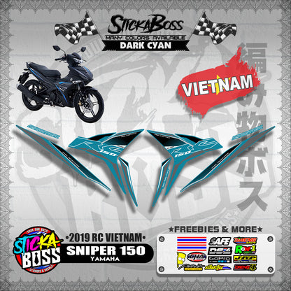 SNIPER 150 STOCK DECALS ( 2019 RC VIETNAM )【WITH FREEBIES】