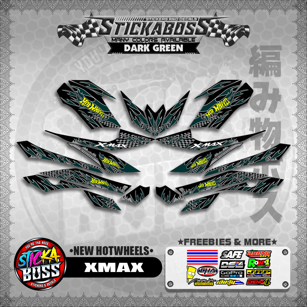 XMAX DECALS ( NEW HOTWHEELS )【WITH FREEBIES】