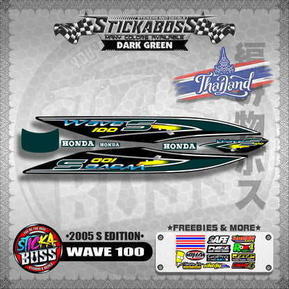WAVE 100 THAILAND DECALS ( 2005 S EDITION )【WITH FREEBIES】
