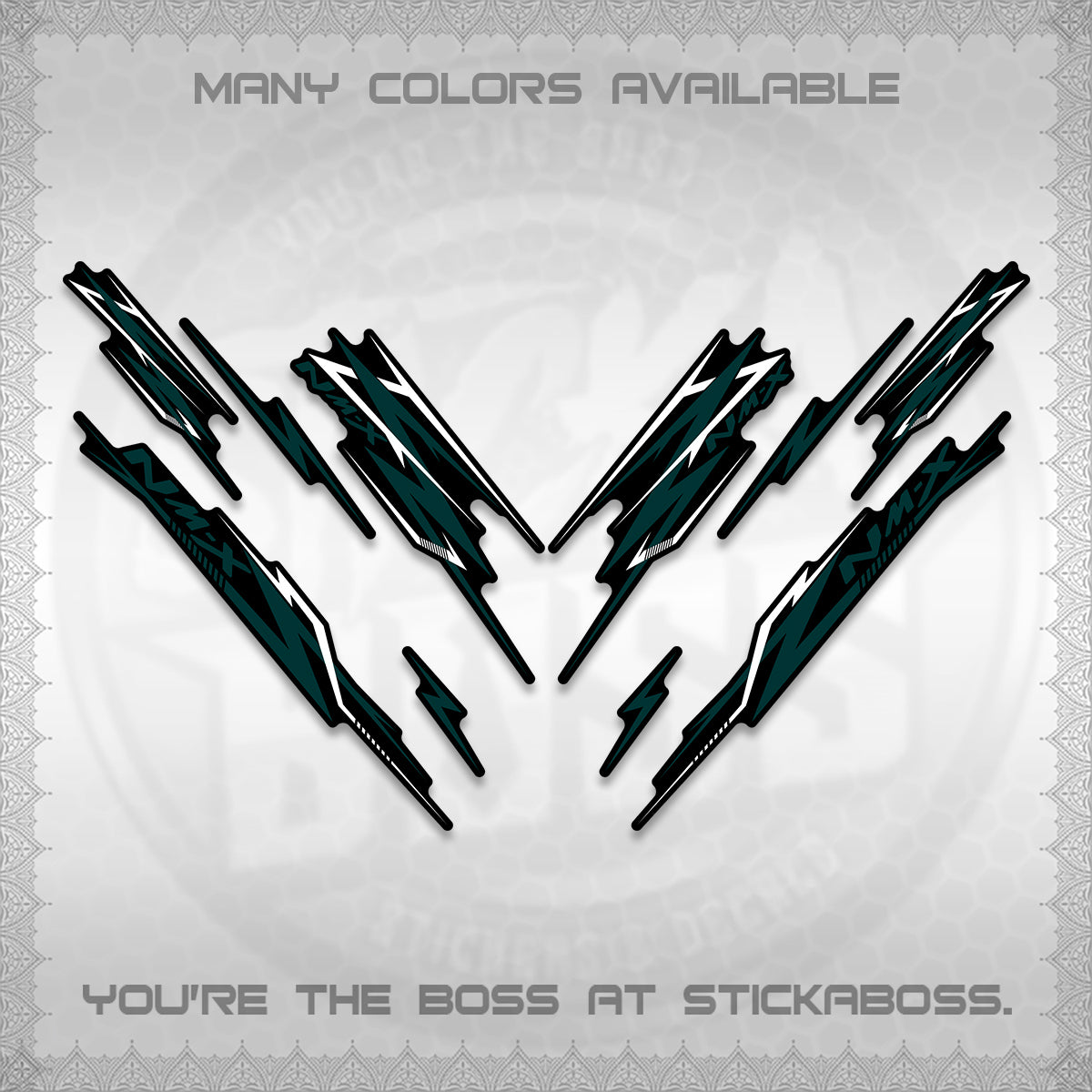 NMAX V2 DECALS (2024 NM A8 STYLE) STICKER DECALS By STICKABOSS