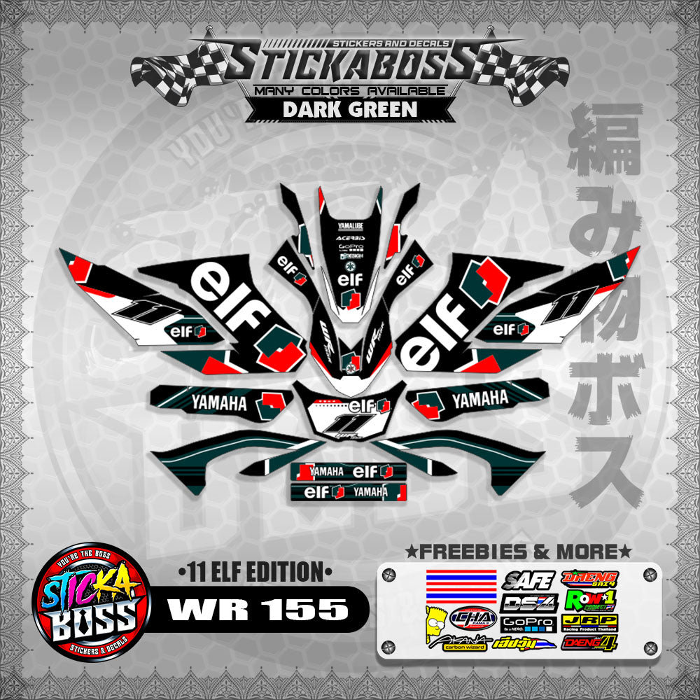WR 155 STICKER DECALS ( 11 ELF EDITION )【WITH FREEBIES】