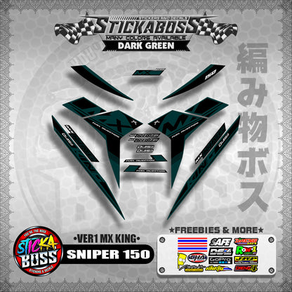 SNIPER 150 DECALS ( VER1 MX KING )【WITH FREEBIES】MALAYSIAN CONCEPT/Y15ZR/EXCITER 150