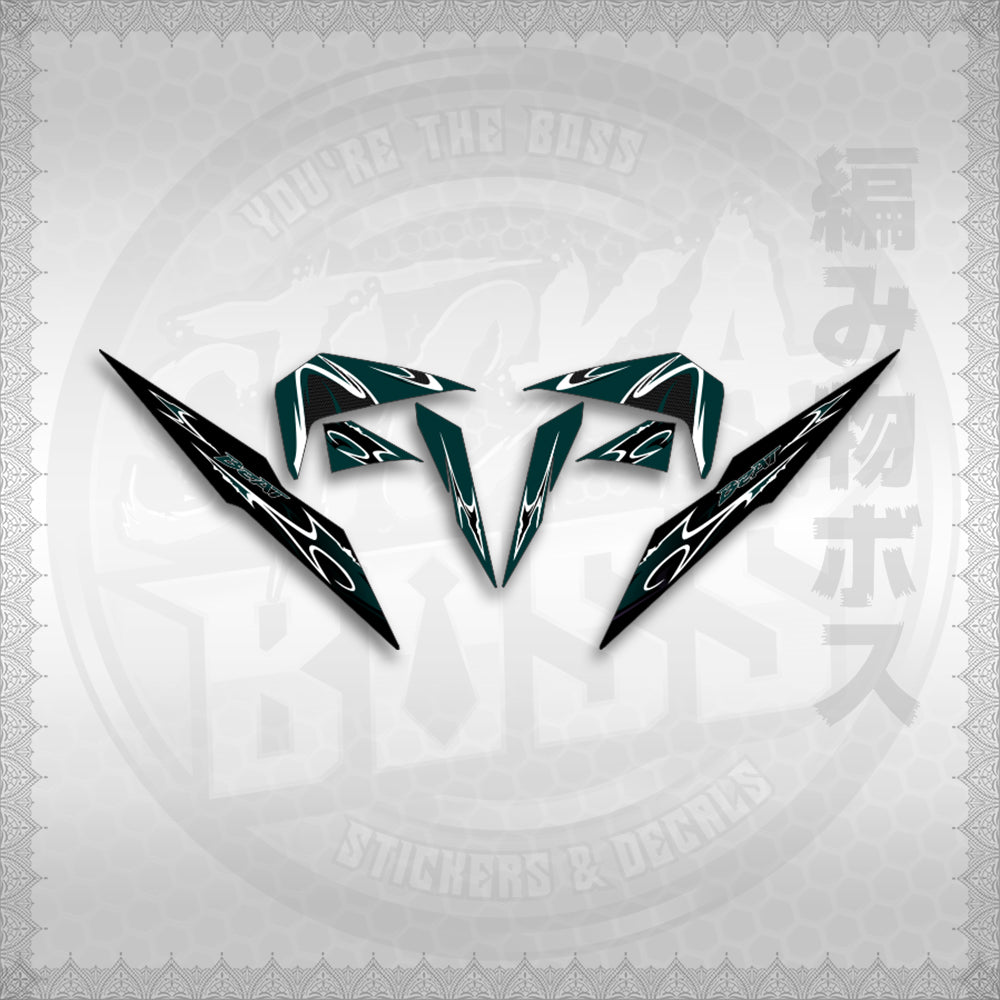 STICKER DECALS for BEAT FI V2 (BV225LENEMOHO) By STICKABOSS (SOFIE LAMINATED WATERPROOF)
