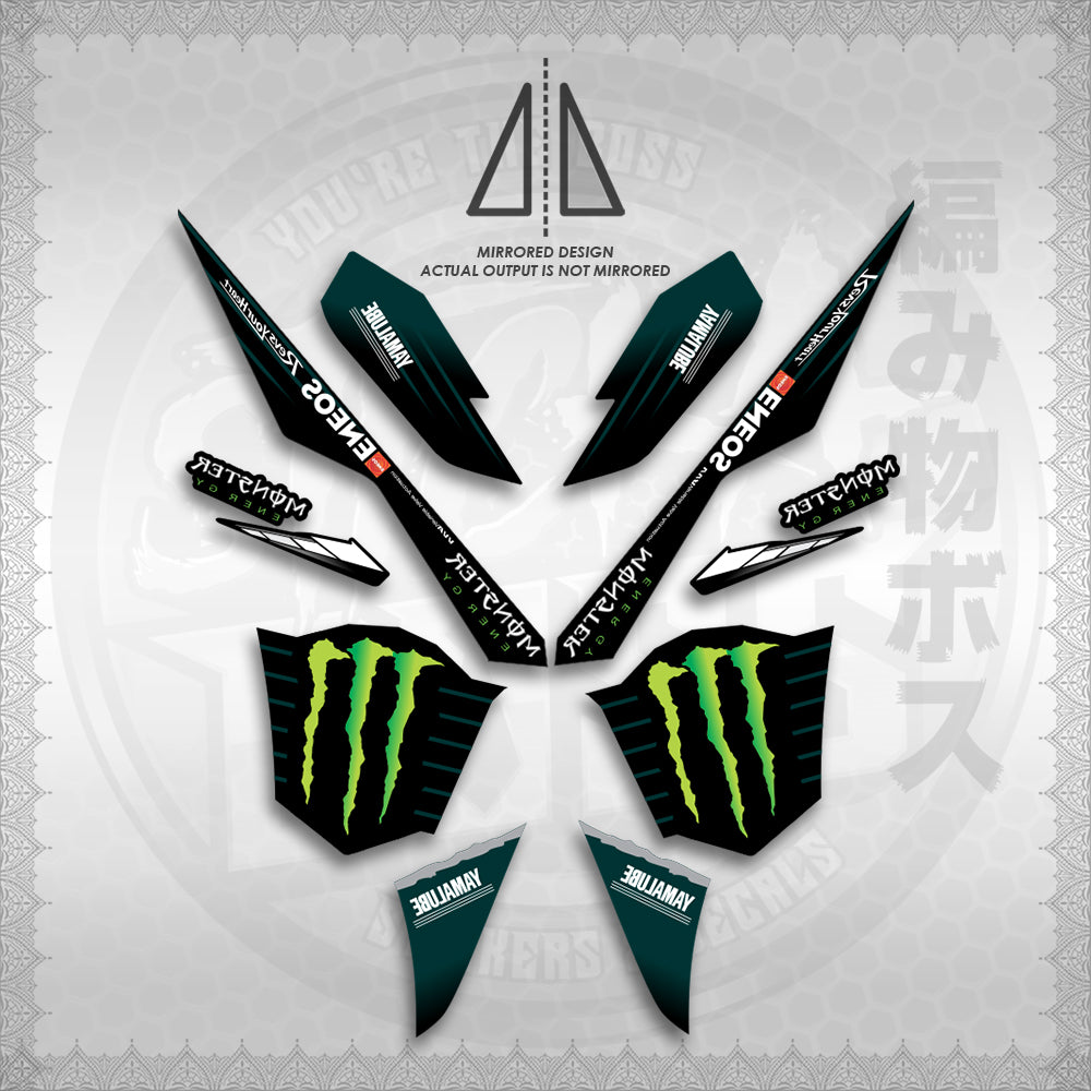 STICKER DECALS for AEROX V3 ALPHA TURBO INDO (AV3MOED01) By STICKABOSS (SOFIE LAMINATED WATERPROOF)