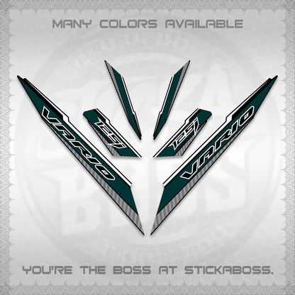 CLICK 125 V3 VARIO DECALS (2024 SV 12-A1 STYLE) STICKER DECALS By STICKABOSS