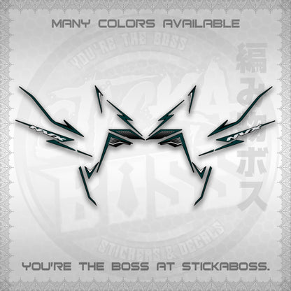 AEROX V3 NVX MALAY DECALS (HIBISCUS MOTIF) STICKER DECALS By STICKABOSS