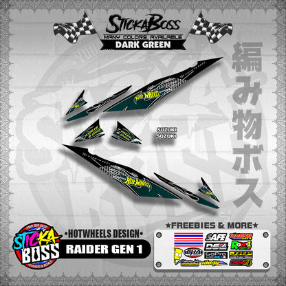 RAIDER GEN 1 DECALS ( HOTWHEELS DESIGN )【WITH FREEBIES】