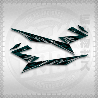 STICKER DECALS for RAIDER 150 Fi (RFINESASHED20) By STICKABOSS (SOFIE LAMINATED WATERPROOF)