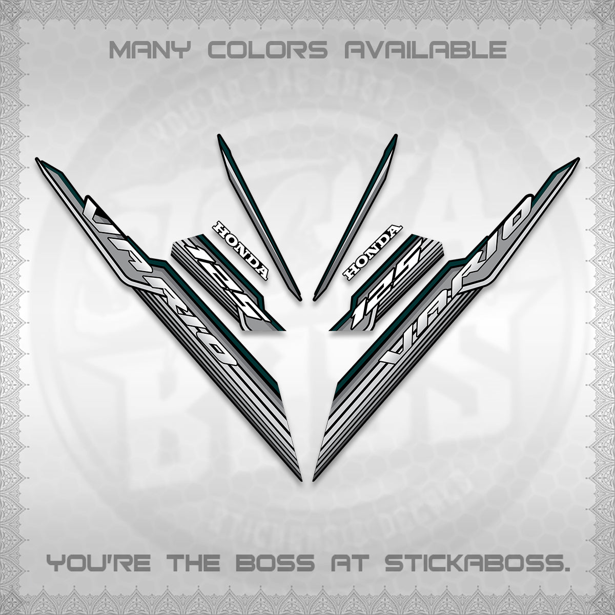 CLICK 125 V3 INDO DECALS (2024 SV 07-A2 STYLE) STICKER KITS By STICKABOSS