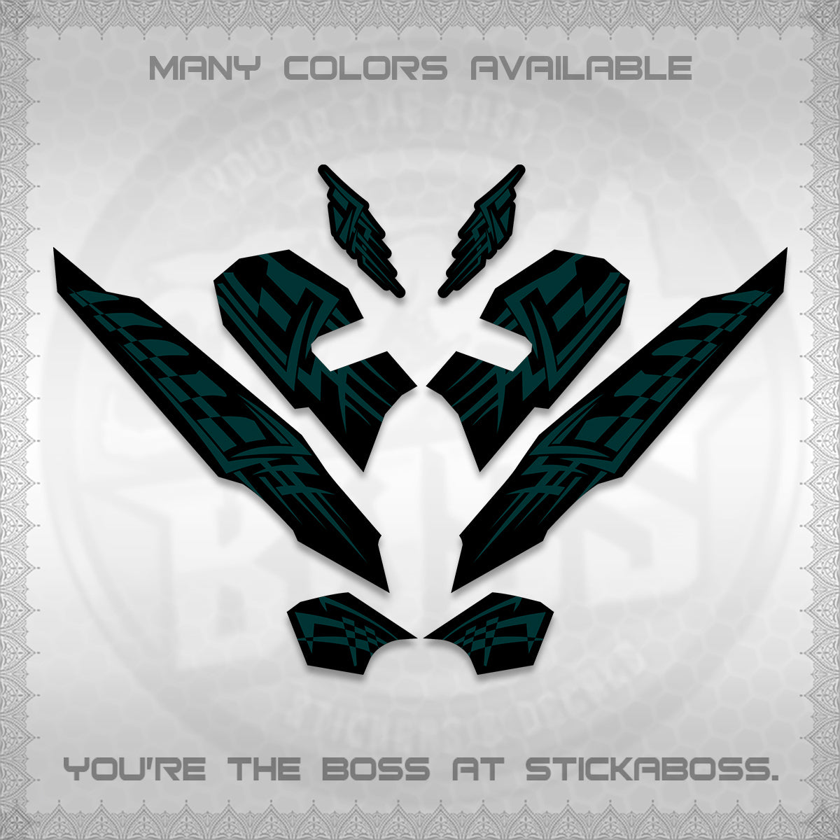 CLICK 125 V3 VARIO INDO-MALAY DECALS (2026 TRIBAL LINES DESIGN) STICKER DECALS By STICKABOSS