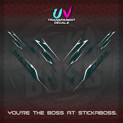NMAX V2 UV TRANSPARENT DECALS (2024 NM A8 STYLE) STICKER DECALS By STICKABOSS