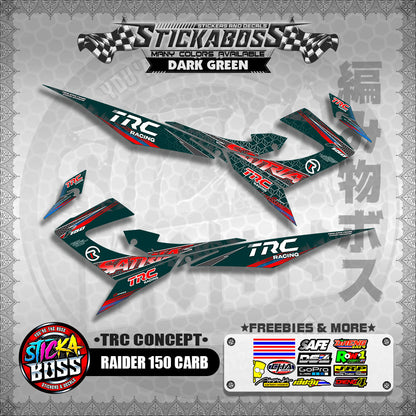 RAIDER 150 CARB STICKER DECALS ( TRC CONCEPT SATRIA )【WITH FREEBIES】