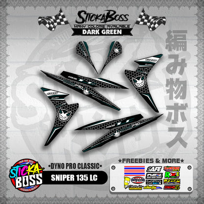 SNIPER 135 LC DECALS ( DYNO PRO CLASSIC )【WITH FREEBIES】