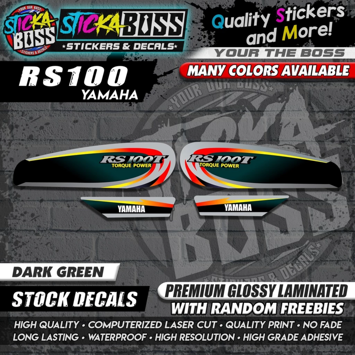RS100 STOCK DECALS【WITH FREEBIES】