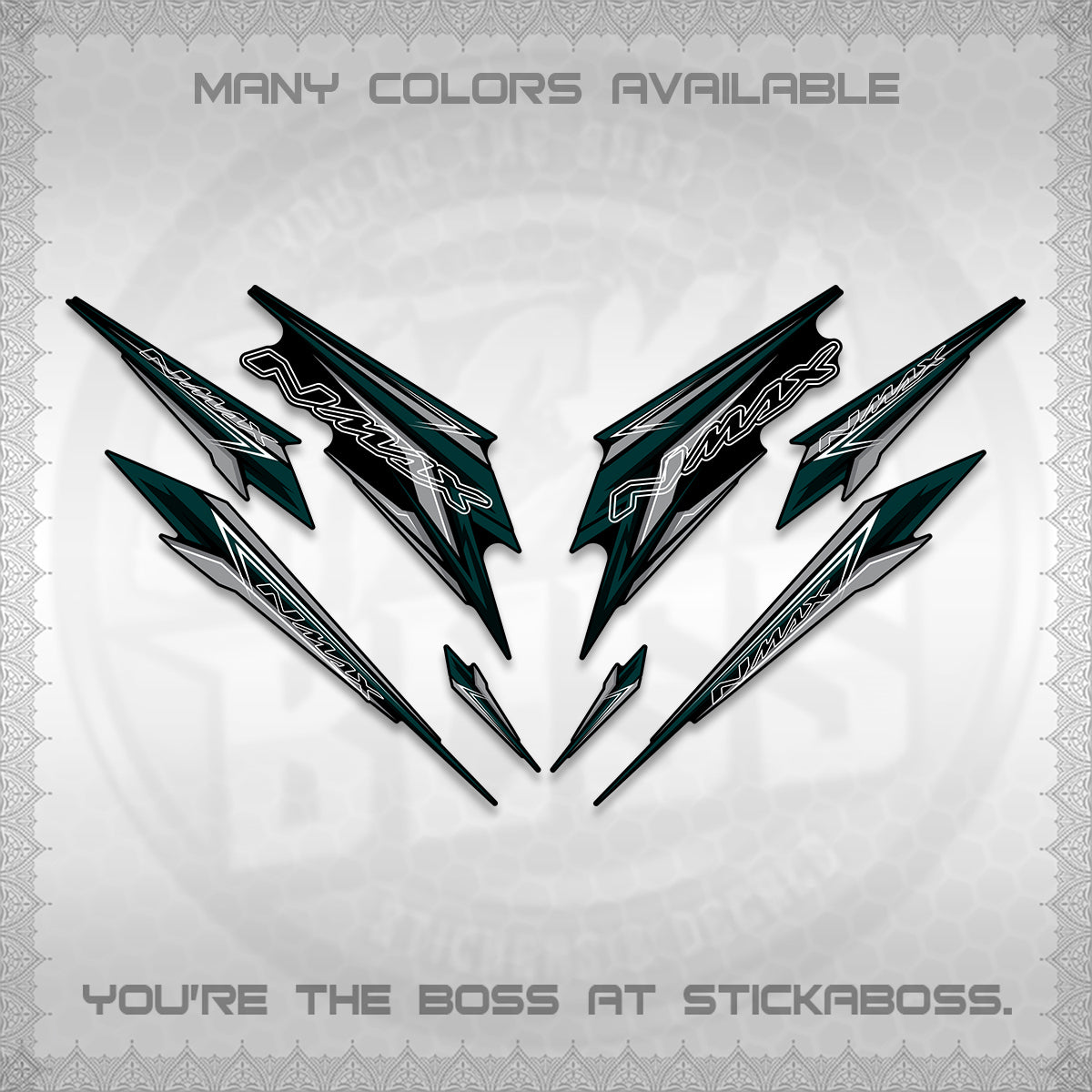 NMAX V2 DECALS (2024 NM 00-A1 STYLE) STICKER DECALS By STICKABOSS