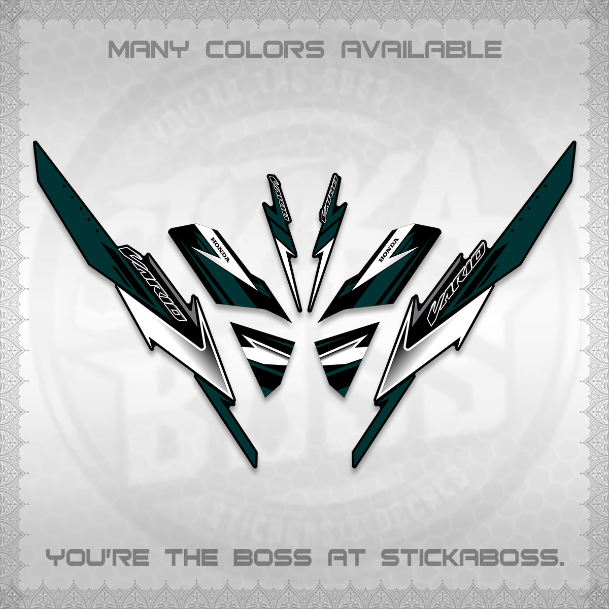 CLICK 125 V3 VARIO DECALS (2023 CUSTOM STYLE 01) STICKER KITS By STICKABOSS