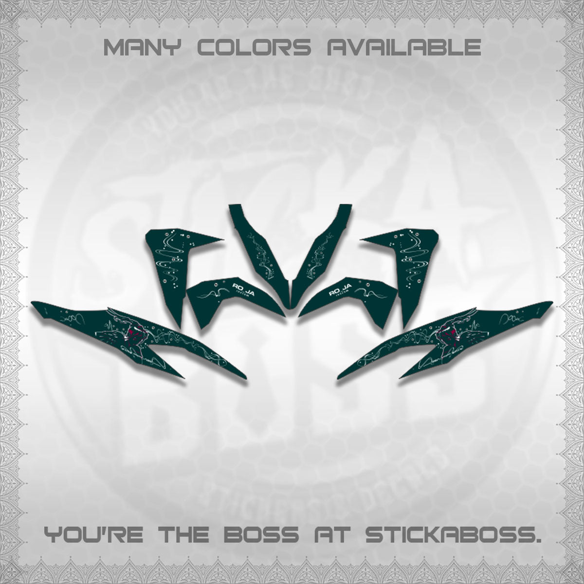 CLICK V2 DECALS (2F&2F 2026 DESIGN)STICKER DECALS BY STICKABOSS
