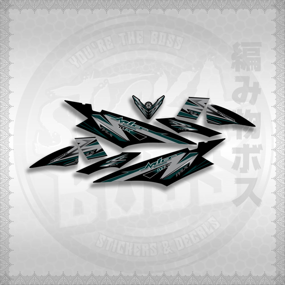 MIO SOUL I STRIPING CARBURETOR STICKER DECALS By STICKABOSS (SOFIE LAMINATED WATERPROOF)