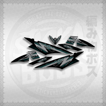 MIO SOUL I STRIPING CARBURETOR STICKER DECALS By STICKABOSS (SOFIE LAMINATED WATERPROOF)