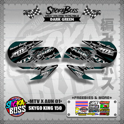 SKYGO KING 150 DECALS ( MTV X AUN 01 )【WITH FREEBIES】