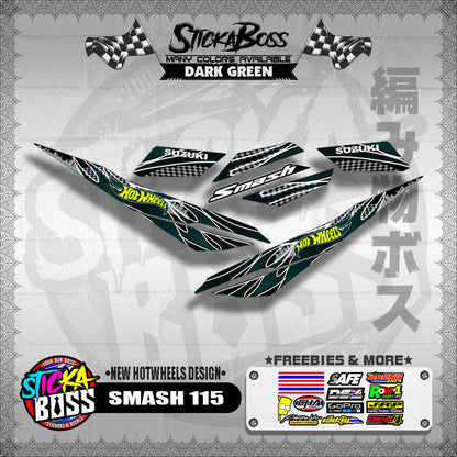SMASH 115 DECALS ( NEW HOTWHEELS DESIGN )【WITH FREEBIES】