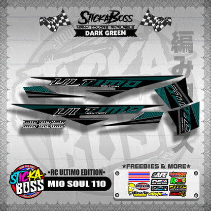 MIO SOUL 110 DECALS ( RC ULTIMO EDITION )【WITH FREEBIES】