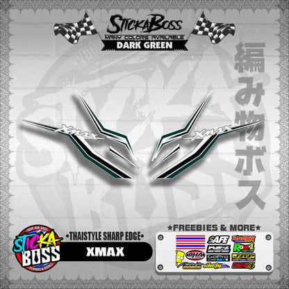 XMAX DECALS ( THAISTYLE SHARP EDGE )【WITH FREEBIES】
