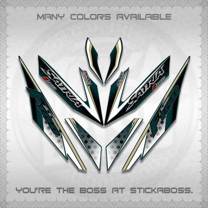 RAIDER 150 Fi SATRIA DECALS (NEW DESIGN 11 11)STICKER DECALS By STICKABOSS