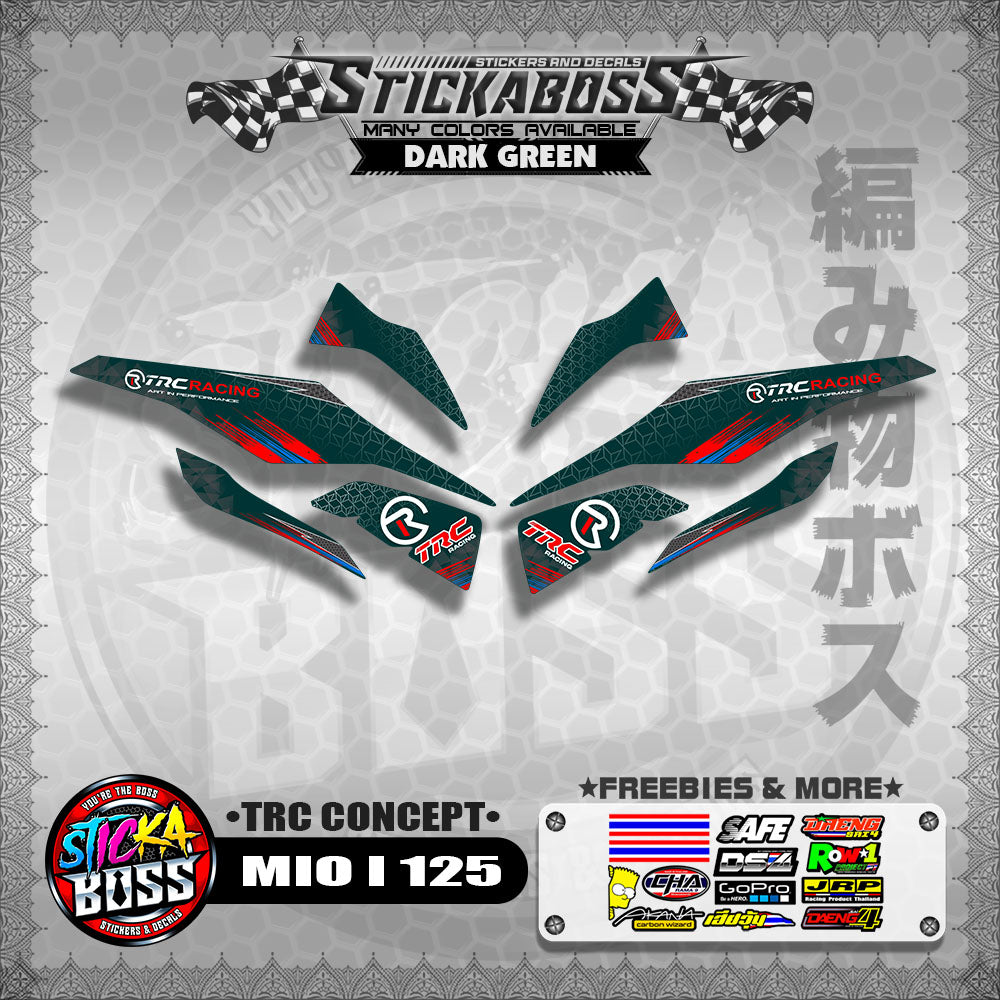 MIO I 125 STICKER DECALS ( TRC CONCEPT )【WITH FREEBIES】