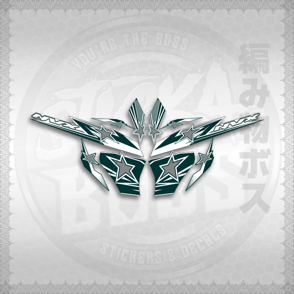 STICKER DECALS for AEROX 155 V2 FOR WHITE (AV220STAP) By STICKABOSS (SOFIE LAMINATED WATERPROOF)