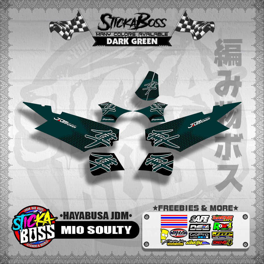 MIO SOULTY DECALS ( HAYABUSA JDM )【WITH FREEBIES】