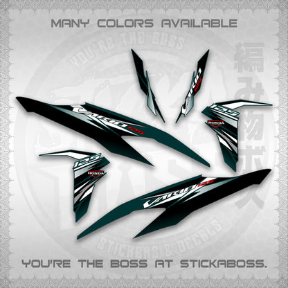 CLICK 125 V2 MALAY INDO CONCEPT ( VARIO STRIPING SLASH ) STICKER DECALS By STICKABOSS