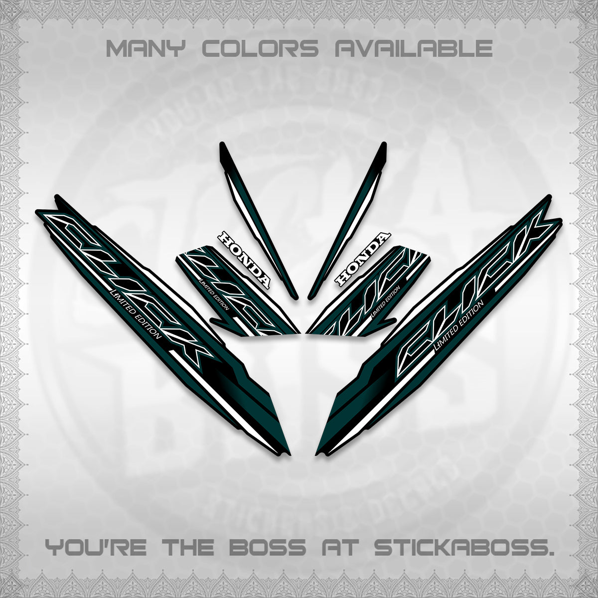CLICK 125 V3 INDO DECALS (2024 SV 13-A2 STYLE) STICKER KITS By STICKABOSS