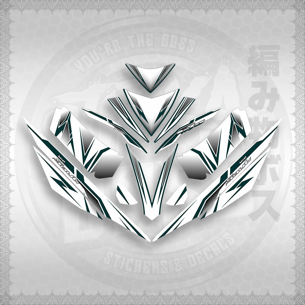 STICKER DECALS for MIO 4 (MIRGADEFOWH) By STICKABOSS (SOFIE LAMINATED WATERPROOF)