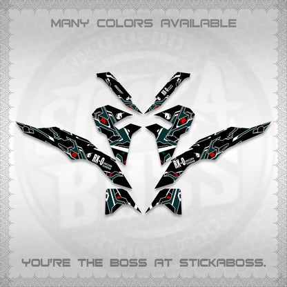 CLICK V3 VARIO DECALS (UNICORN GUNDAM DESIGN) STICKER DECALS By STICKABOSS