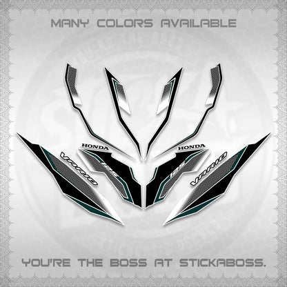 CLICK 125 V3 VARIO DECALS (2026 INDO HONEYCOMB DESIGN) STICKER DECALS By STICKABOSS (Copy)
