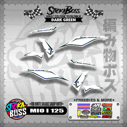 MIO I 125 MALAYSIAN DECALS ( FOR WHITE SOLARIZ SHARP MOTIF )【WITH FREEBIES】