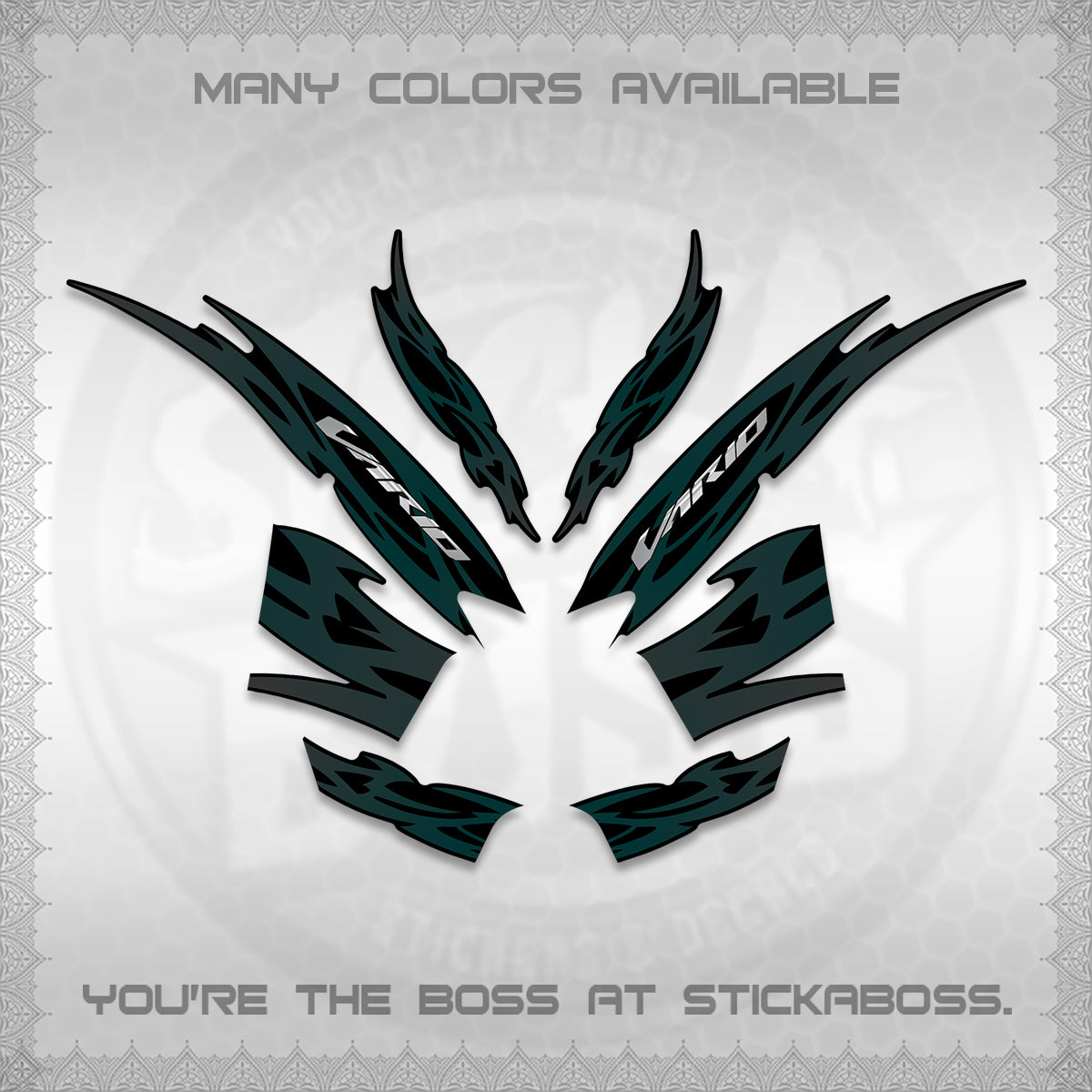 CLICK 125 V2 INDO STRIPING DECALS (2026 NUSANTARA MOTIF) STICKER DECALS By STICKABOSS