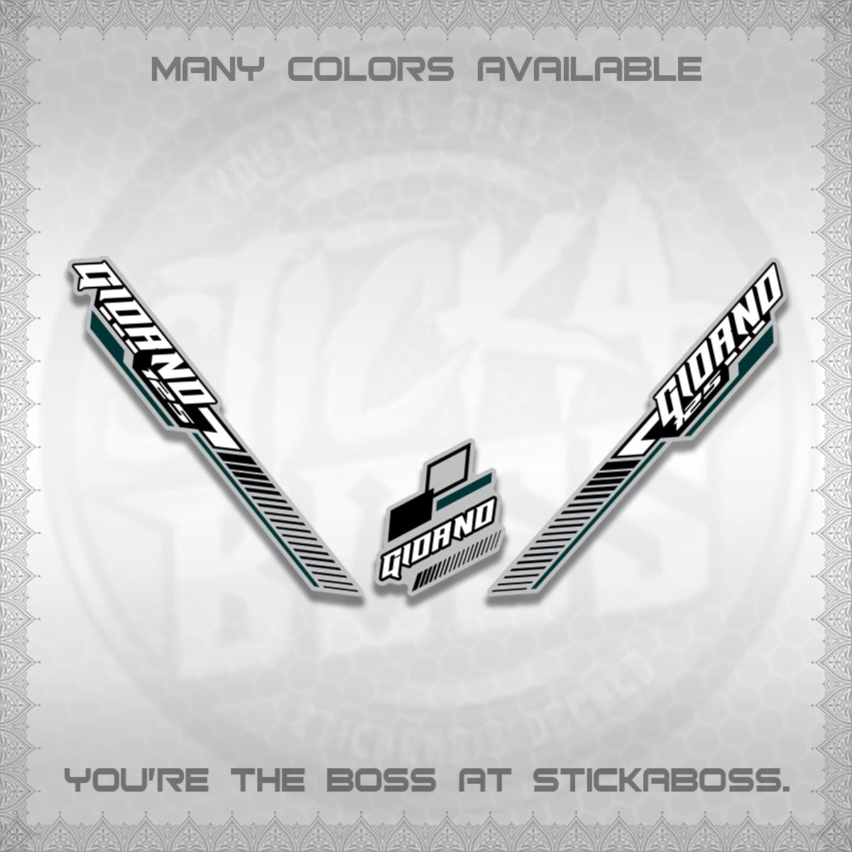 GIORNO DECALS (2026 RACING CAR  PATTERN)STICKER DECALS BY STICKABOSS