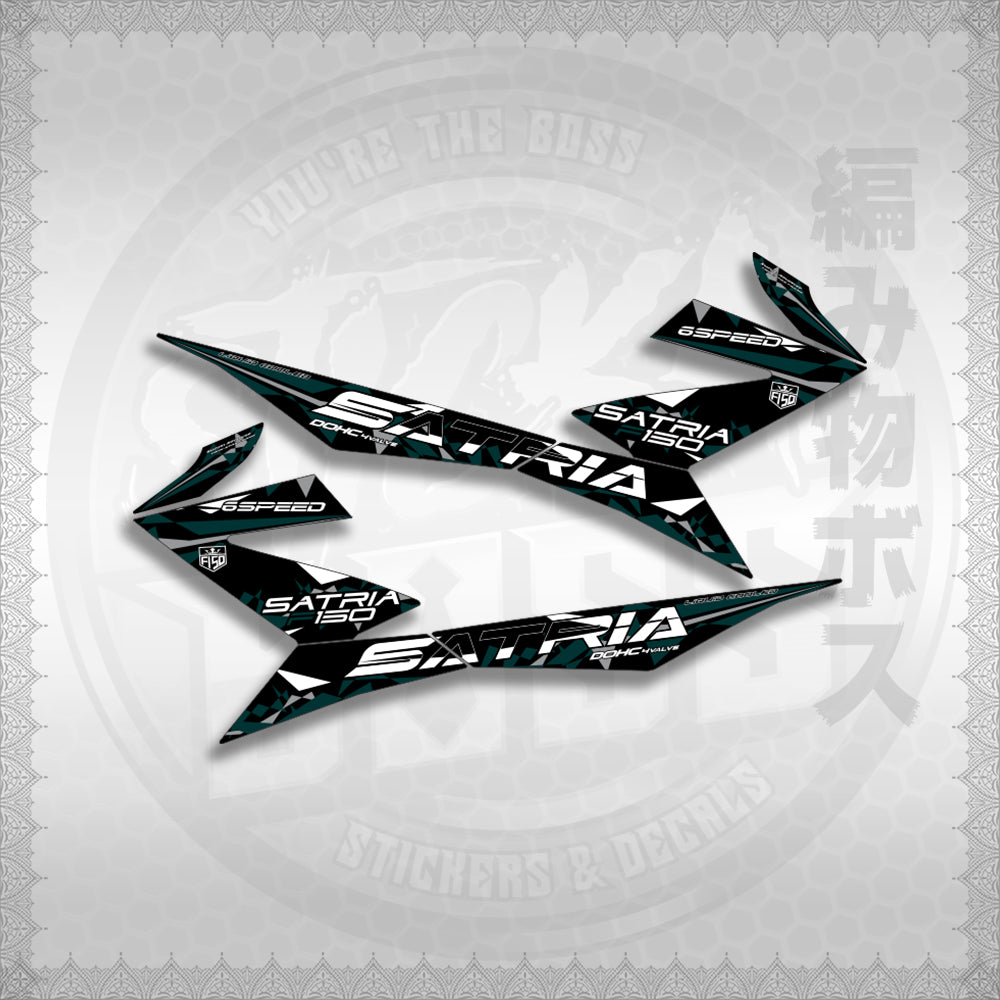 STICKER DECALS for RAIDER 150 FI (RFISATHMATH03) By STICKABOSS (SOFIE LAMINATED WATERPROOF)