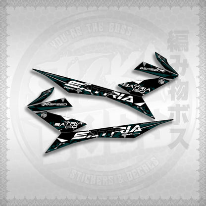 STICKER DECALS for RAIDER 150 FI (RFISATHMATH03) By STICKABOSS (SOFIE LAMINATED WATERPROOF)