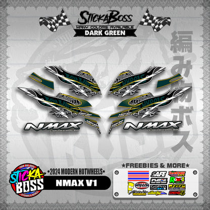 NMAX V1 DECALS ( 2024 MODERN HOTWHEELS )【WITH FREEBIES】