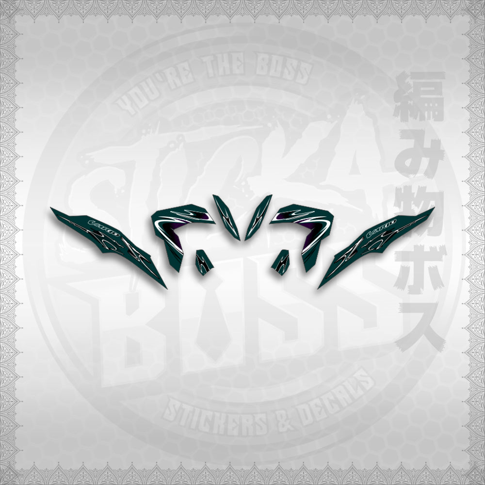 STICKER DECALS for CLICK 125 V3 (CV325LENEMOHO) By STICKABOSS (SOFIE LAMINATED WATERPROOF)