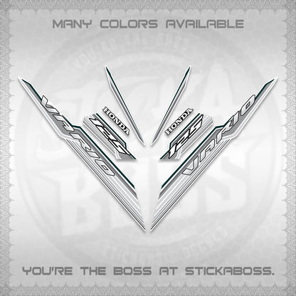 CLICK 125 V3 INDO FOR WHITE DECALS (2024 SV 07-A2 STYLE) STICKER KITS By STICKABOSS