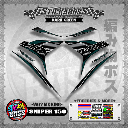 SNIPER 150 DECALS ( Ver2 MX KING )【WITH FREEBIES】MALAYSIAN CONCEPT/Y15ZR/EXCITER 150