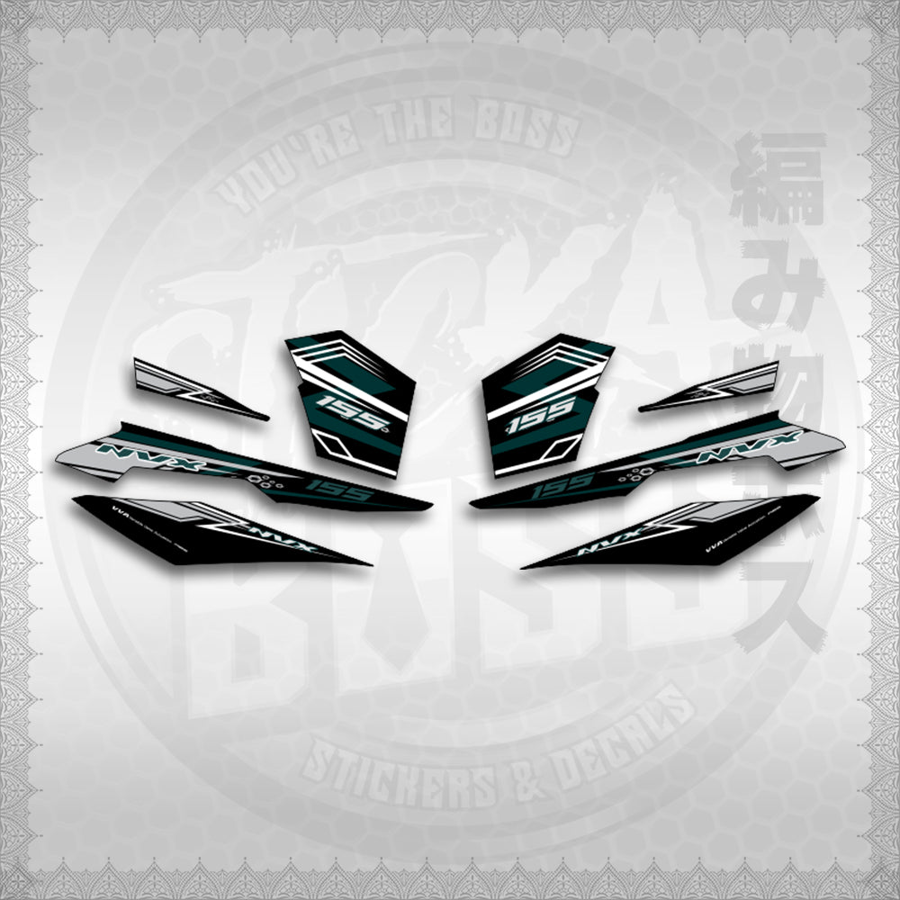 STICKER DECALS for AEROX V3 ALPHA TURBO INDO (AV3NVRAST) By STICKABOSS (SOFIE LAMINATED WATERPROOF)